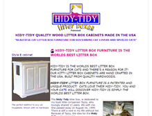 Tablet Screenshot of hidytidy.com